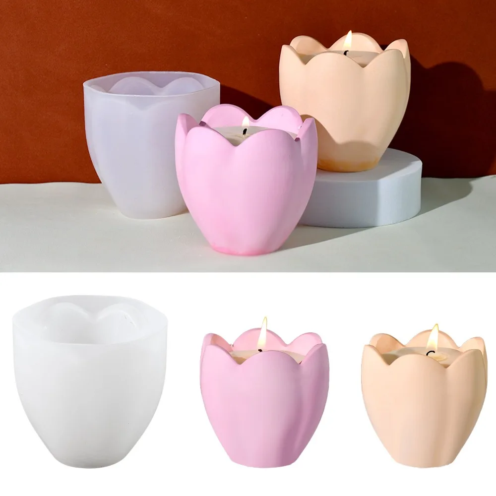 Tulip Candle Holder Silicone M - Soap Making Gifts 评论和价格