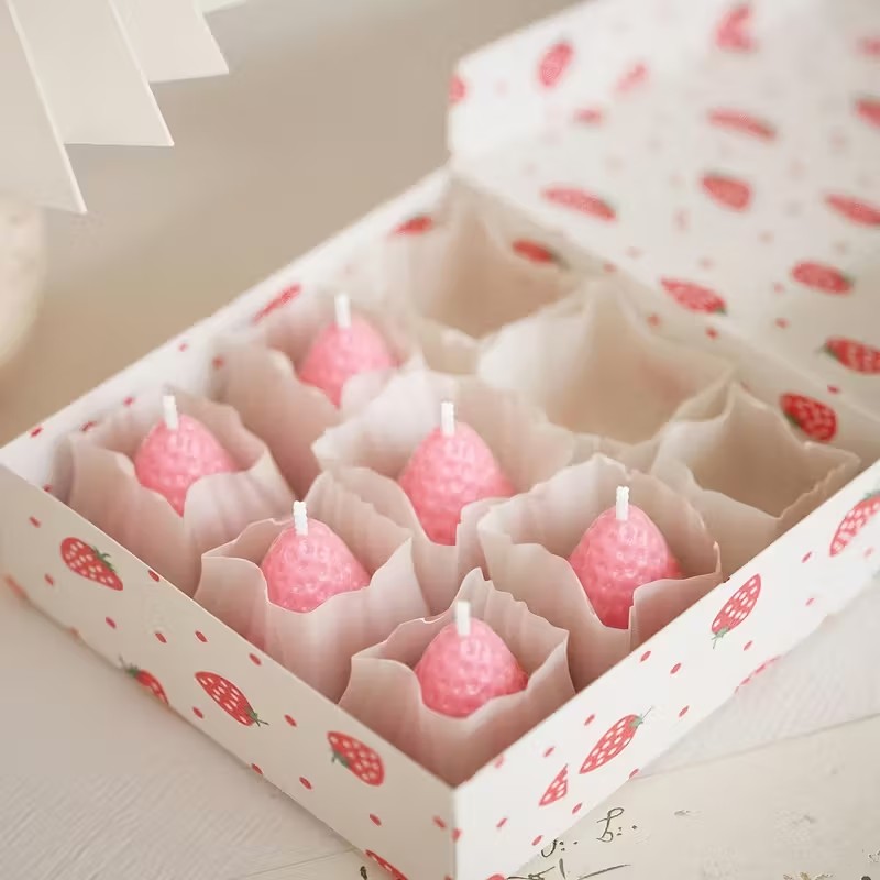 Strawberry Silicone Candle Mol - Soap Making Ins 评论和价格
