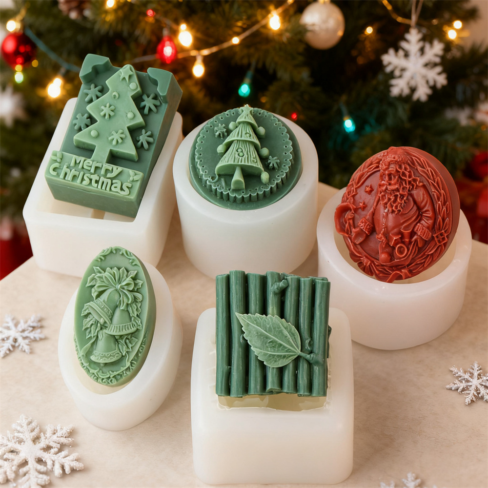 Santa Claus Relief Soap Mold C - Soap Making Kit For Beginners 评论和价格