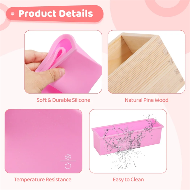 Rectangular Silicone Soap Loaf - Soap Making Kit For Beginners 评论和价格