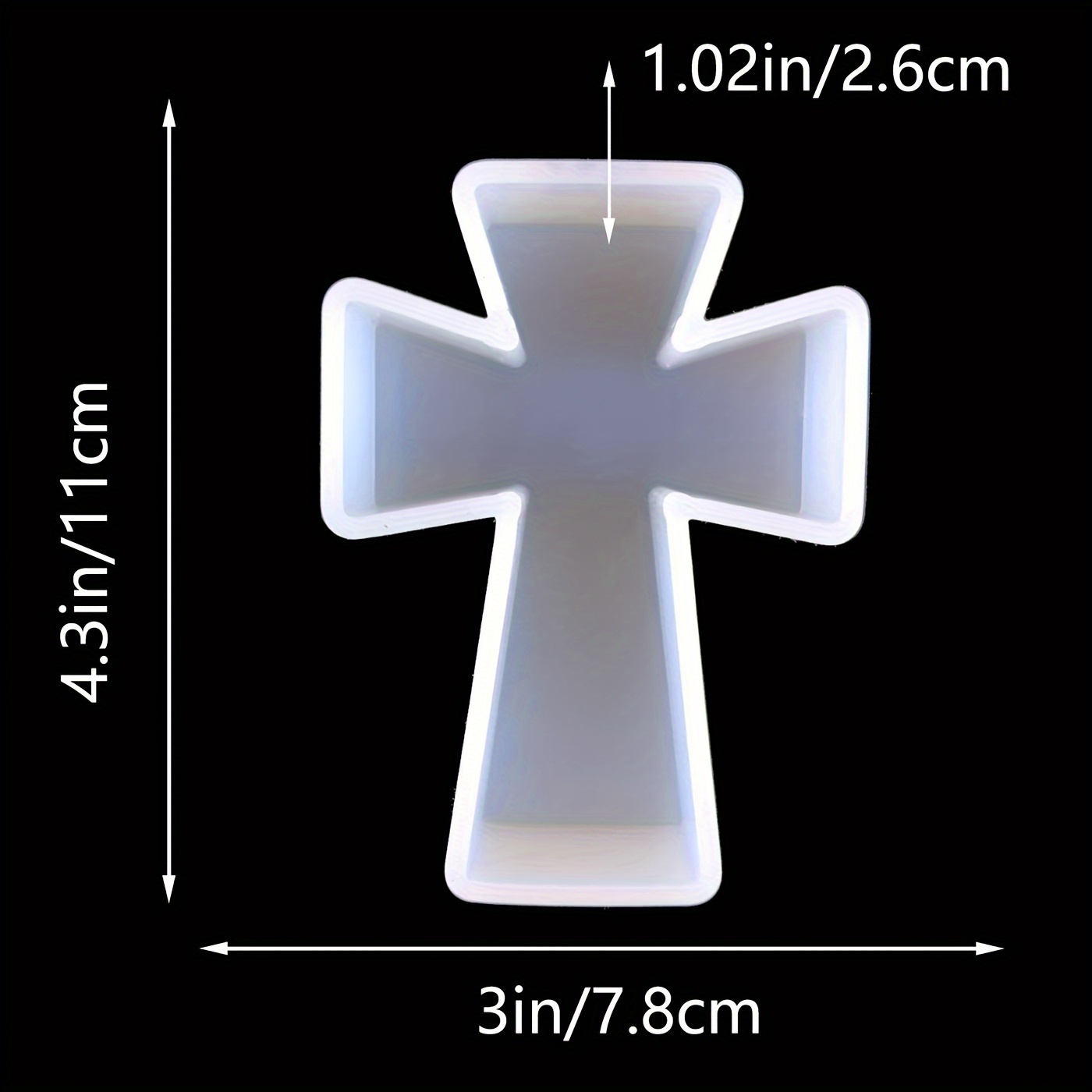 Silicone Mold Blessing Cross D - Soap Making Diy Kit 评论和价格
