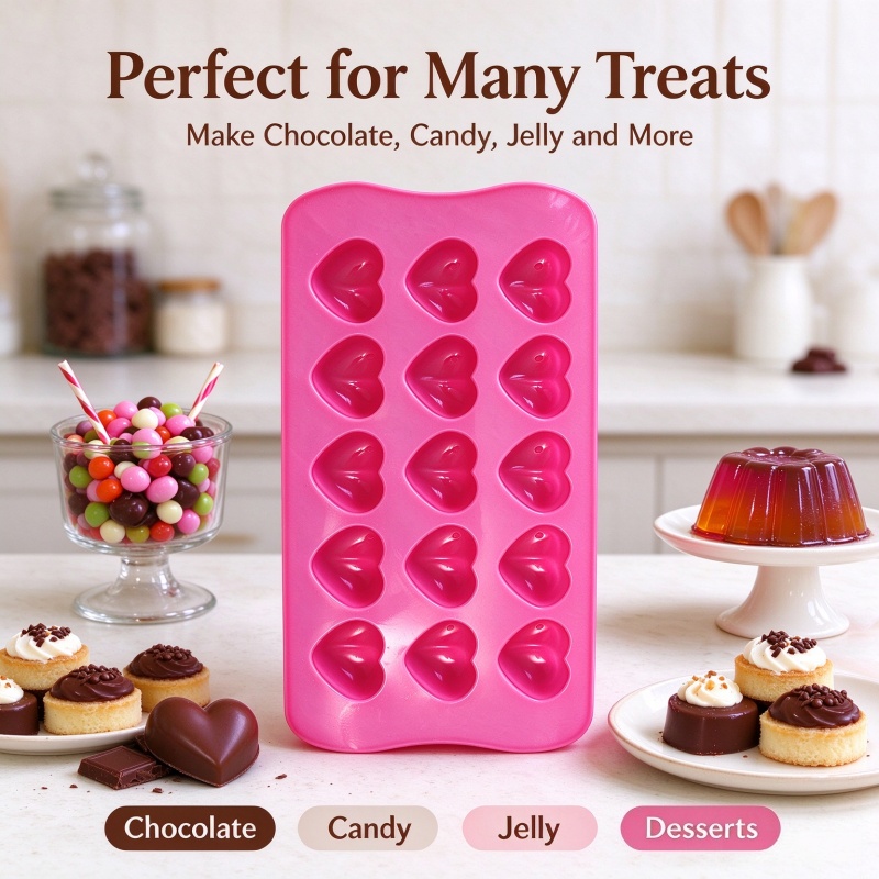 3D Love Heart Silicone Mold Fo - Soap Making Ins 评论和价格