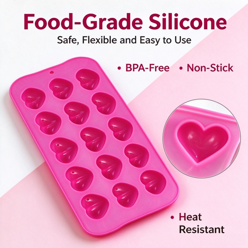 3D Love Heart Silicone Mold Fo - Soap Making Ins 评论和价格