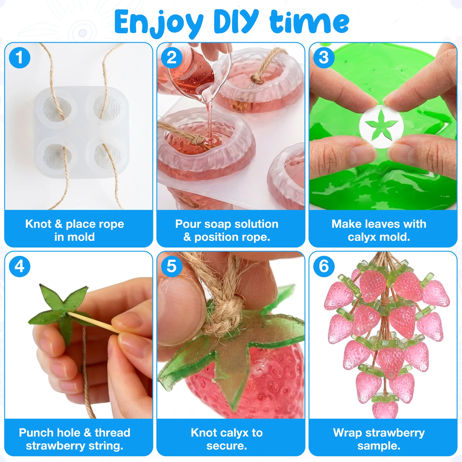 2 Pcs Strawberry Soap Mold 4 C - Soap Making Diy Kit 评论和价格