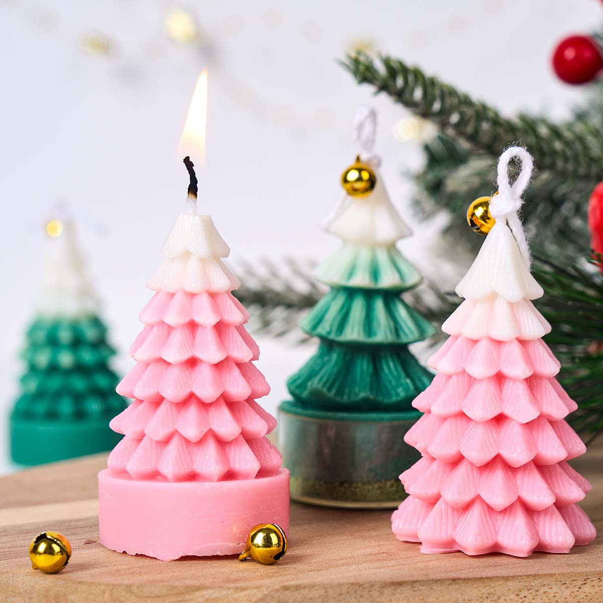 3D Christmas Tree Silicone Can - Soap Making Gifts 评论和价格