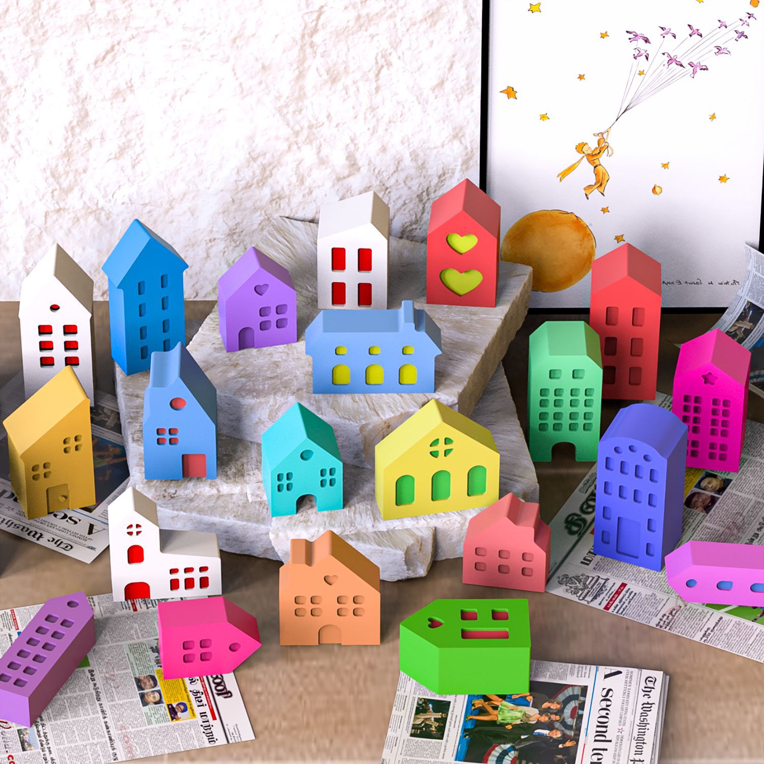 Multi-House Ornament Silicone  - Soap Making Gifts 评论和价格